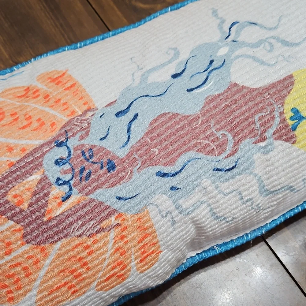 Anthropologie Multicolor Mermaid Accent Pillow